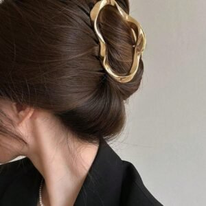 1 Peça Presilha de Cabelo Grande de Liga Vazada para Uso Diário, Presilha de Garra, Grampo de Cabelo, Clipe de Cabelo, Grampo de Cabelo, Presilha de Cabelo, Presilha de Cabelo, Clipe Catador de Cabelo para Mulheres