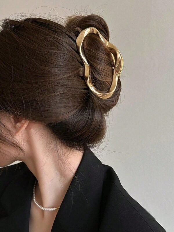 1 Peça Presilha de Cabelo Grande de Liga Vazada para Uso Diário, Presilha de Garra, Grampo de Cabelo, Clipe de Cabelo, Grampo de Cabelo, Presilha de Cabelo, Presilha de Cabelo, Clipe Catador de Cabelo para Mulheres