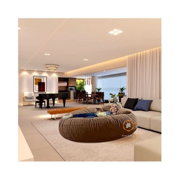 Puff linha premium suede varias cores 1.20x20 diâmetro sem enchimento.