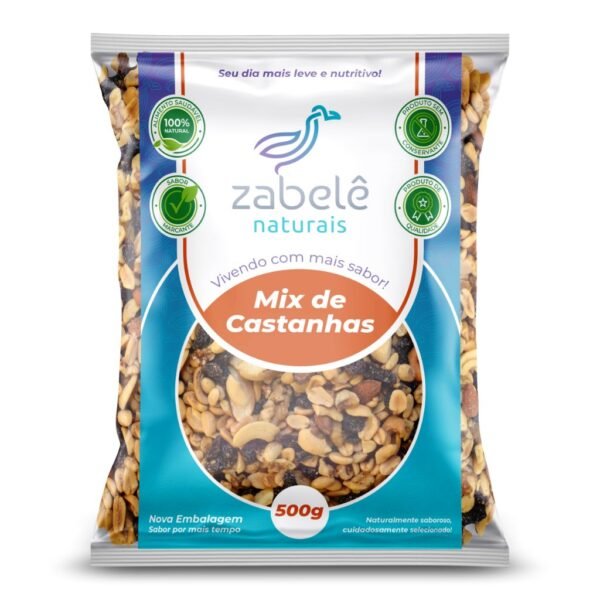 Mix de Castanhas Natural Crocantes - Zabelê Naturais