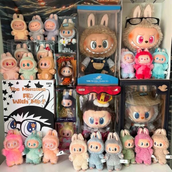 Estoque Pronto  labubu V1 V2 V3 Sorridente Dos Desenhos Animados Boneca De Pelúcia Bonito Moda Presente