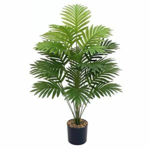 18Folhas Planta Artificial Palmeira Areca Real Toque