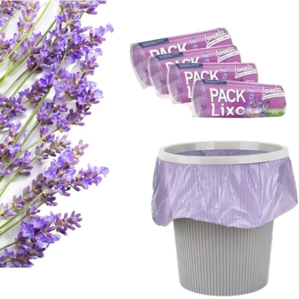 40 sacos para lixo banheiro & pia neutraliza odorizador lavanda