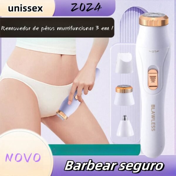 Depiladora de barbear recarregável elétrica multifuncional 3 em 1 -m1