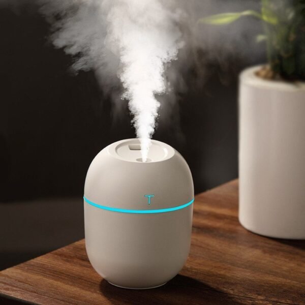 Mini umidificador difusor aromatizador egg portátil usb led de ambiente purificador ar casa escritório
