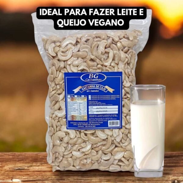 Castanha de Caju em Bandas Natural  Sem Sal