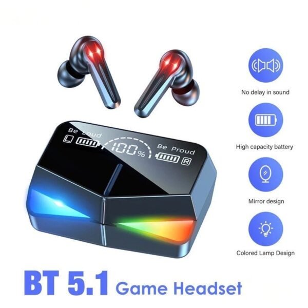 Fones De Ouvido M28 Sem Fio Bluetooth Estéreo Com Controle De Toque Redução De Ruído À Prova D'água