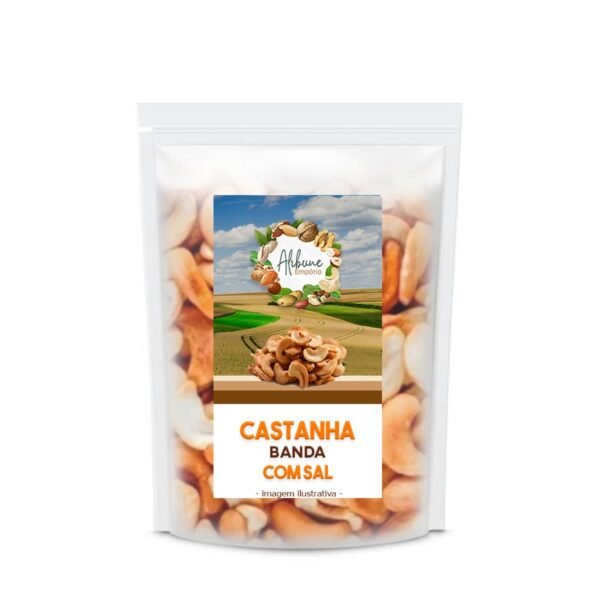 Castanha De Caju Banda Torrada Com Sal 500g - Empório Alibune
