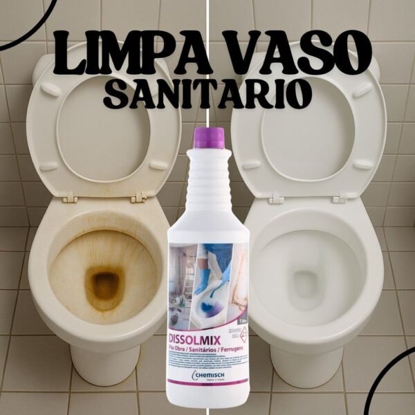 Limpa Vaso Sanitario Dissolmix Tira Manchas De Sanitário Remove Marca D'água 1L Envio Imediato