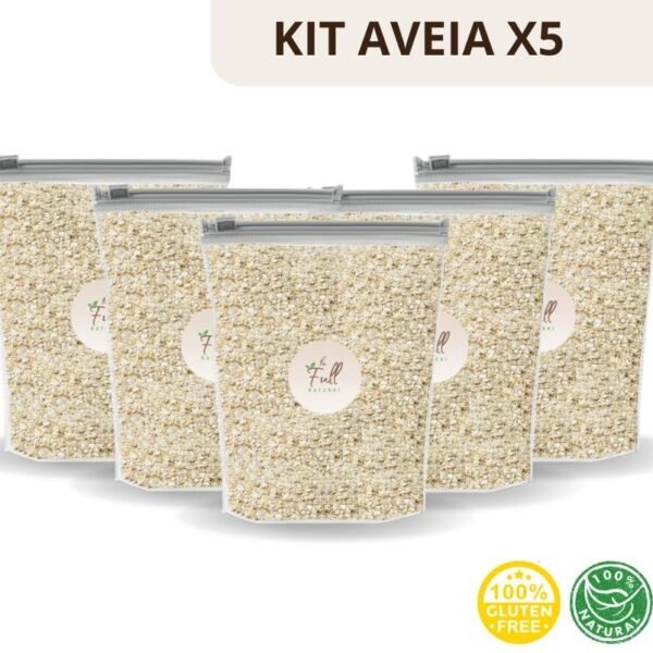 Farelo de aveia puro kit com 5 kg
