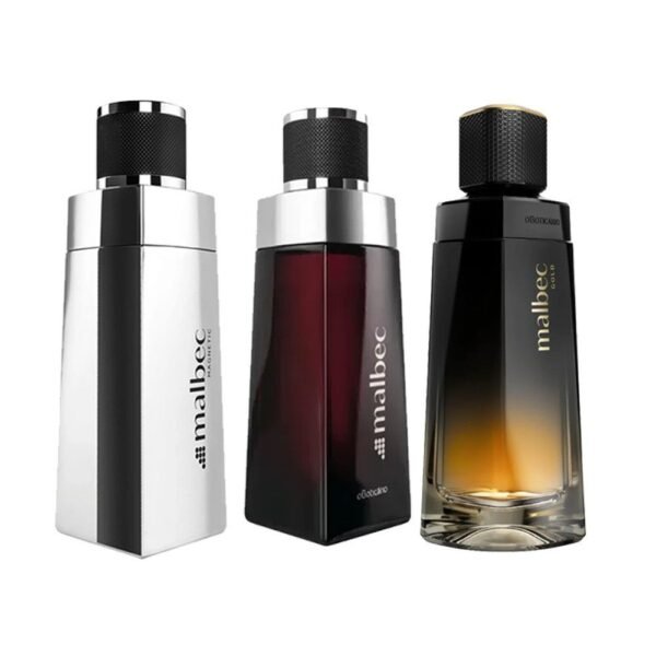 KIT 3 PERFUMES MALBEk (GOLD, SILVER  TRADICIONAL) IMPORTADO