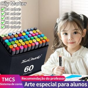 24/36/48/60/80 peças Caneta Marcadora De Ponta Dupla Conjunto De Canetas De Aquarela Especial /MKB