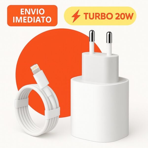 Kit Carregador De iPhone Fonte com Cabo Carregamento Rápido 1m PD 20w