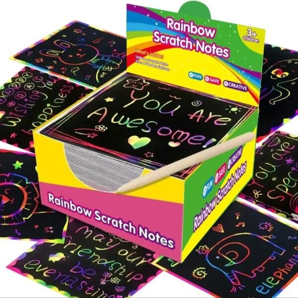 100pcs pintura de raspadinha infantil interativa família brinquedos padrão mágico presente desenho livro