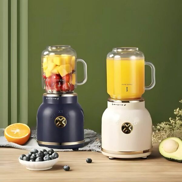 Mini liquidificador portátil shake 6 laminas 3 em 1 vitor
