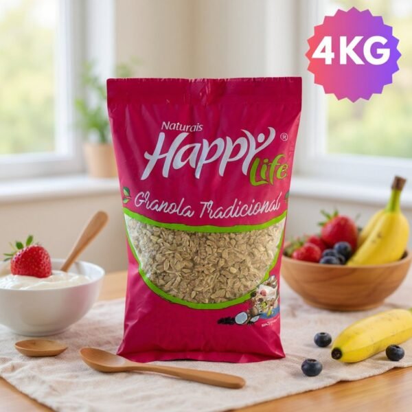 Granola tradicional 4kg happy life | ideal para food service e famílias!