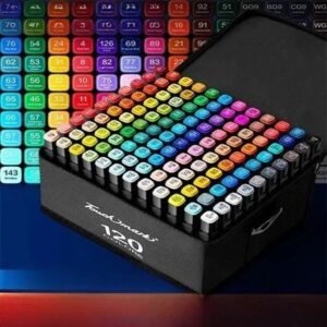 120 cores touch marker caneta marcadora com ponta dupla/pintura de arte/aquarela/material escolar/escritório