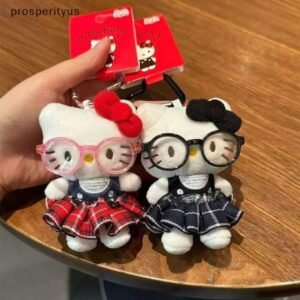 [prosperityus] chaveiro de pelúcia sanrio hello kitty com pingente boneca fofa requintado mochila criativa acessórios