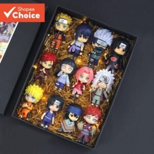 12 unidades/pacote 7cm narut o figura anime bonecas pvc sasuke gaara itachi coleção modelo ornamentos de mesa presentes