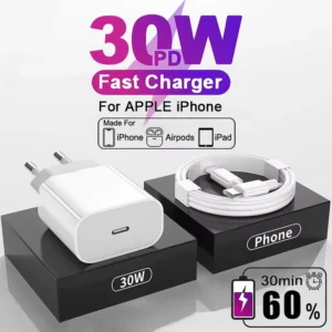 Apple original 30w tipo c carregador rápido para iphone 16 15 14 13 12 11 pro max mini x xs xr plus magsafe sem fio cabo de carregamento