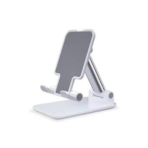 Suporte para celular modelo de mesa articulado ajustável (branco)
