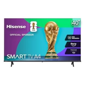 Hisense smart fire tv 1080p classe a4 series fhd (40a4nf, modelo 2025) - dts virtual: x, design de moldura fina, alexa integrada