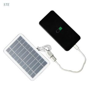 Painel saída usb solar portátil ste 2w 5v para ambientes externos