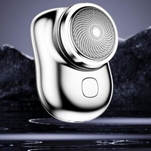 Mini barbeador elétrico portátil à prova d'água de dupla finalidade tipo c carga aparador barba bolso promoção