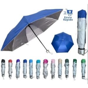 Sombrinha guarda chuva dupla face colorida liso proteção contra raios uv vento