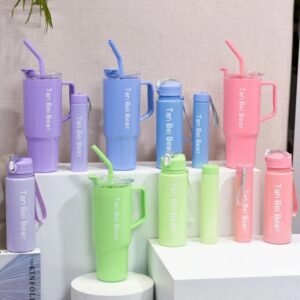 Kit 3 garrafas squeeze motivacionais garrafa água academia com 1.2l e 800ml 300ml