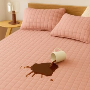 Capa impermeável protetor com elástico matelado para cama antialérgico várias cores