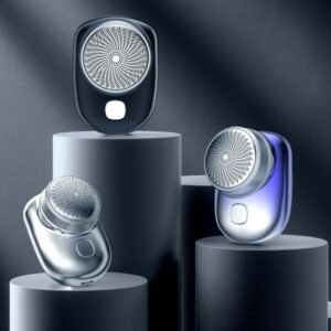 Mini barbeador elétrico portátil a prova d'¡gua tipo-c aparador de barba bolso