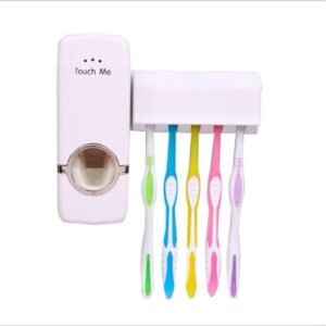 Dispenser aplicador creme dental pasta dente suporte escova casa
