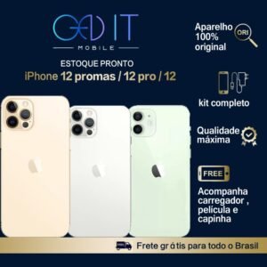 Celular iphone 12 /12 pro/ pro max 64gb 128gb 256gb de vitrine
