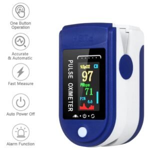 Monitor de oxímetro no sangue aparelho glicemia - digital para dedo com display led garantia qualidade