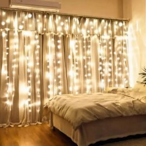 Cortina 300 leds 3x3 3x4 metros 110v/220v bivolt festa casamento eventos natal branco quente / frio /colorido