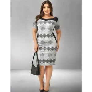 Vestido plus size evangelico tubinho estampado social festas igreja crista oferta
