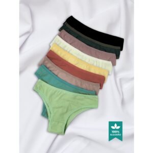 Kit 10 calcinhas 100% algodão conforto básica cores variadas qualidade premium