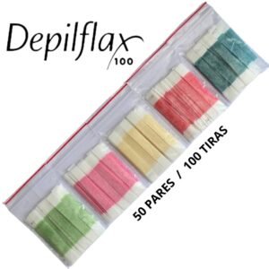 50 pares de tiras depilflax p/depilação sobrancelhas - escolha o fragância
