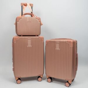 2 malas bordo viagem + frasqueira | cadeado numérico padrão anac rodinhas 360°