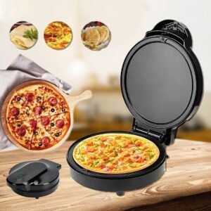 Mini maquina de pizza elétrica 110v e 220v 1000w envio imediato ou kit + waffle