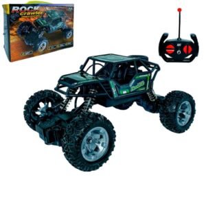 Carrinho de controle remoto 4x4 recarregável usb anda na terra jeep off road rock crawler