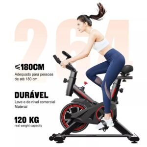 Bicicleta bike ergometrica spinning academia fitness profissional 120kg