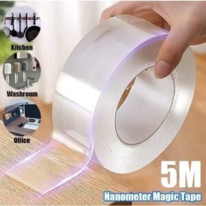 Fita dupla face extra forte transparente nanogel silicone mágica adesiva cola na parede móvel porta