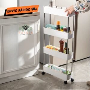 Carrinho organizador 4 andares multiuso - prateleira camadas