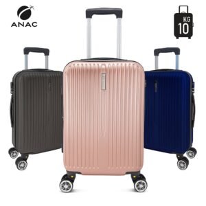Mala de bordo rígida 10kg medidas anac abs rodas 360° removíveis | cadeado tsa