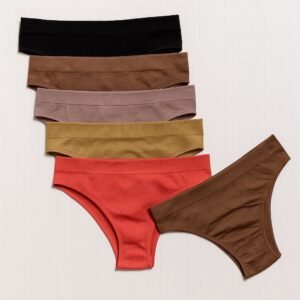 Kit 5 calcinhas promoção poliamida juvenil/adulto pequena super confortável não marca na roupa