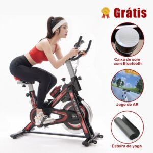 Bicicleta ergométrica bluetooth 2.0 jogos ar para spinning mecanica skyboard roda de inércia cd1210