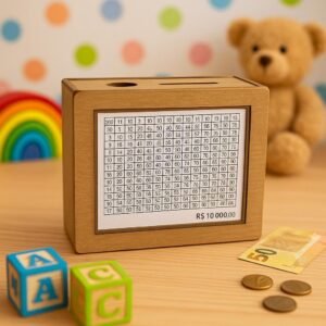 Cofre criativo decorativo guarde dinheiro método japoneis