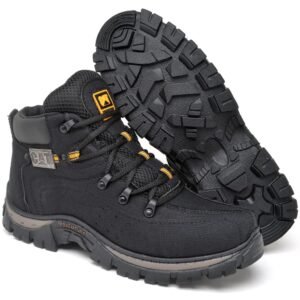 Coturno bota caterpillar masculino basico em perfeito acabamento confortavel envio rapido